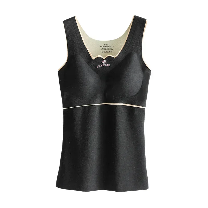 Sous-vêtement thermique en velours pour femme, camisole astronomique mince, sans trace, glaçure allemande, automne et hiver, nouveau