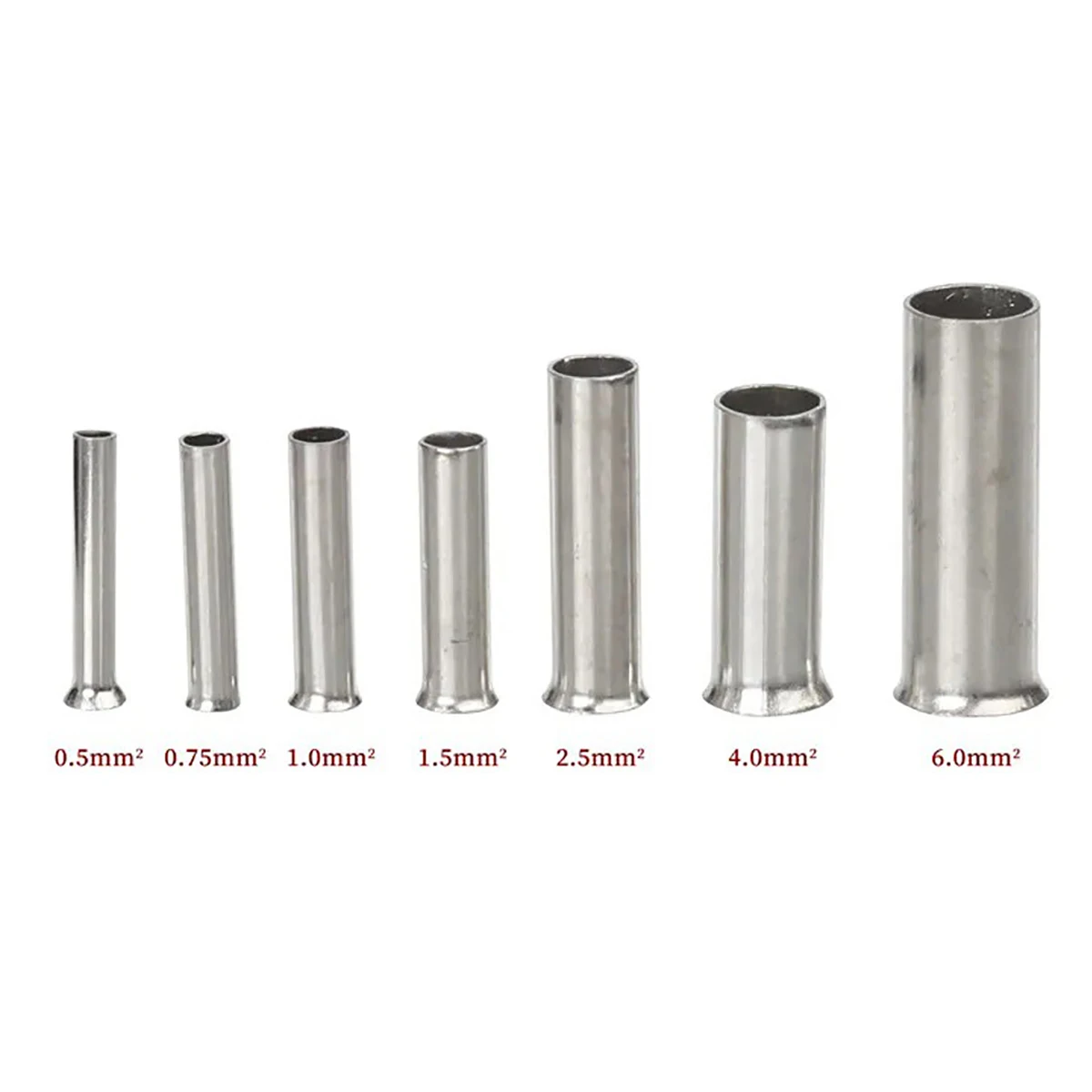 600/1200 قطعة من النحاس المطلي بالقصدير غير معزول حلقات طرفية تجعيد نهاية الحلقات نهاية الحبل سلك كهربائي وصلات كابل لصق #2