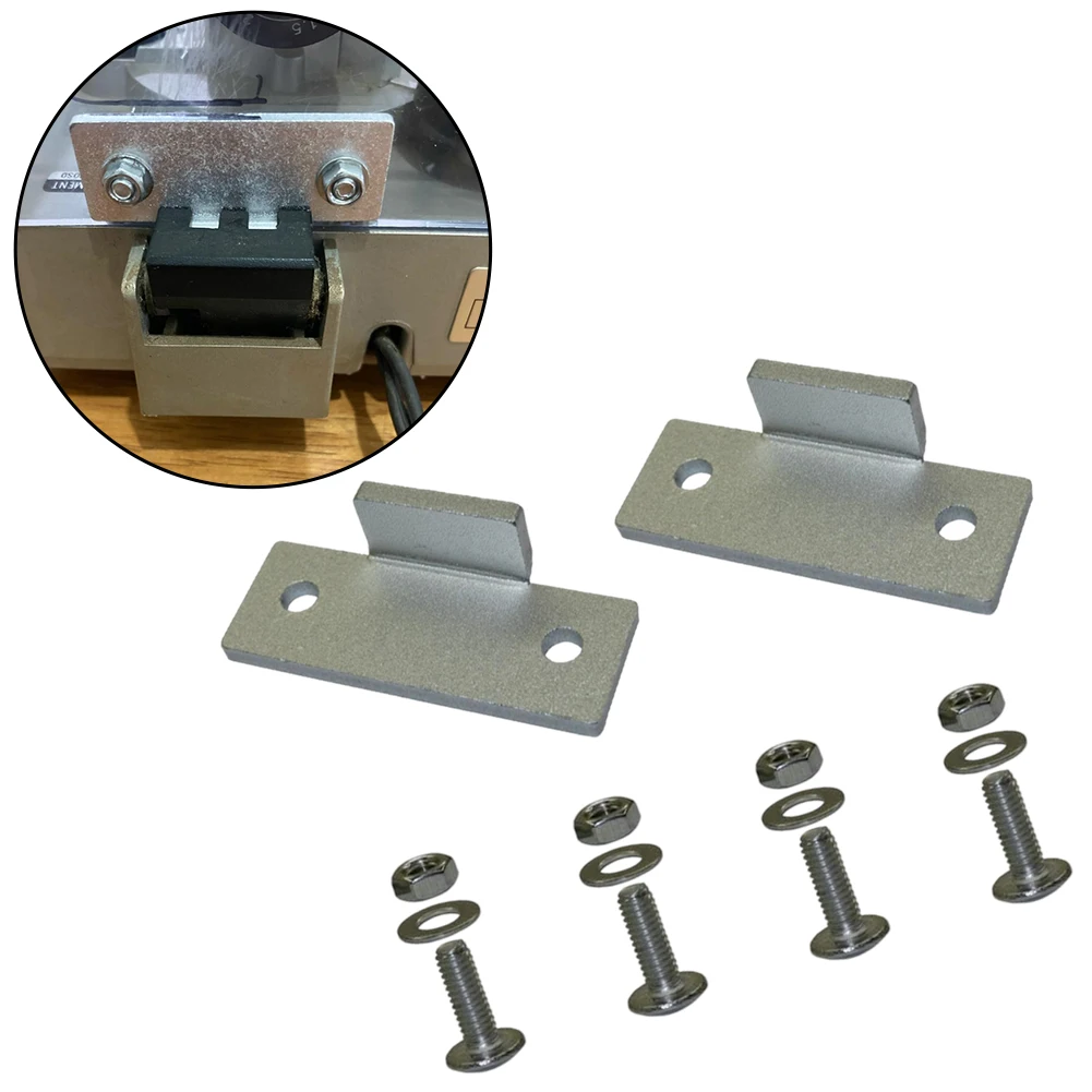For Technics SL-D2 SL-Q2 SL-3200 Turntable Dust Cover Hinge Replacement Kit Metal Bracket Screw Washer Nut Set