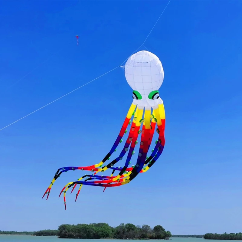 Nuevos pipas grandes de pulpo de 13m para adultos, juguetes voladores, pipas de viento, pipa eléctrica, juguete, piloto deportivo, pipas, pipa de paracaídas, pipas inflables