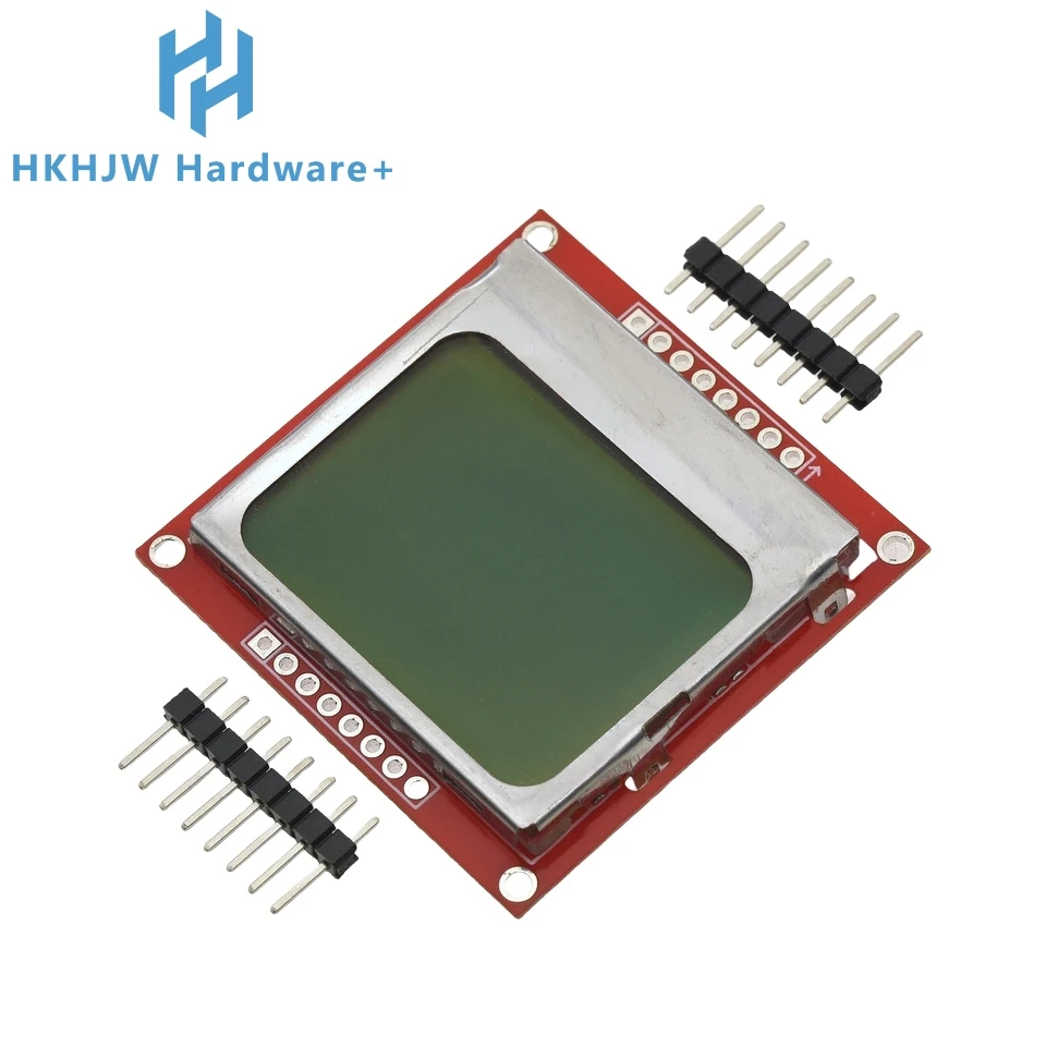 شاشة LCD عالية الأداء باللون الأحمر/الأزرق PCB 84*48 Nokia 5110، تتميز بـ 12864 و1602، وحدة 3310 المتوافقة #3