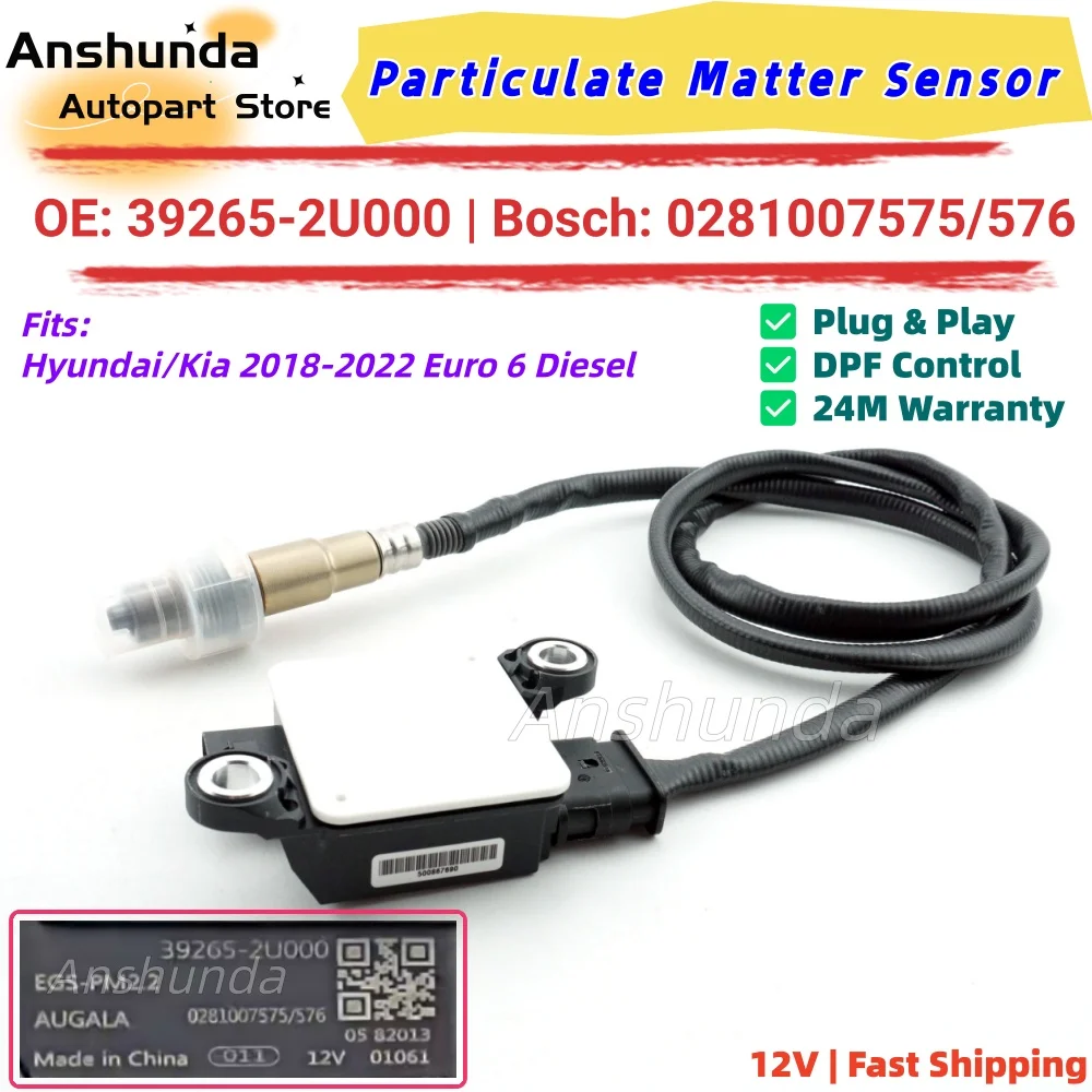 

12V Durable PM Sensor OE 39265-2U000 Bosch 0281007575 for 2018-2022 Hyundai Kia