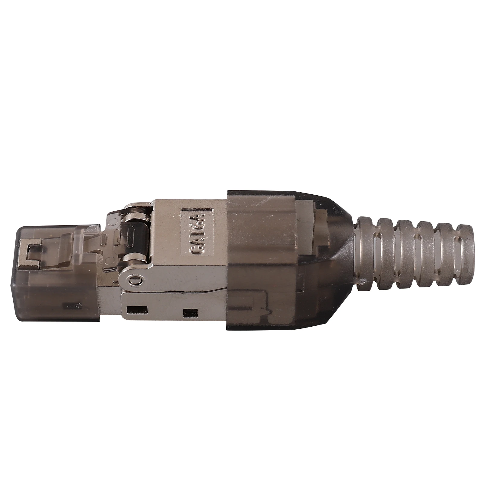

Tool-free Modular Heads Shielded Gold-plated Cat6A Connectors Ethernet Plugs for Network External Connector Wiring