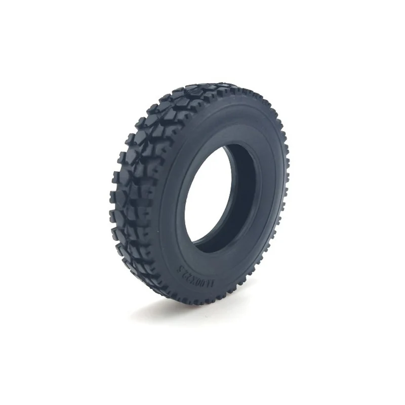 2 High Quality Rubber Non-slip Gravel Tire for 1/14 Tamiya RC Truck Trailer Tipper Scania 770S Benz Actros MAN Volvo LESU Parts