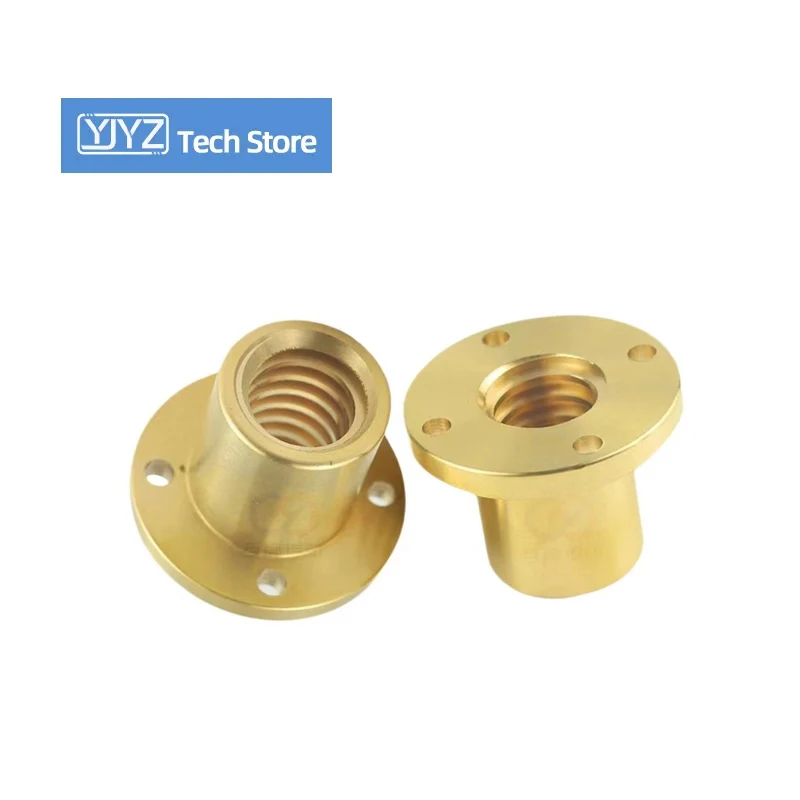 Круглая Медная гайка для Т-винтовой трапециевидной винтовой гайки T3.5 T6 T8 T10 T12 T16 для 3D-принтеров, станков с ЧПУ