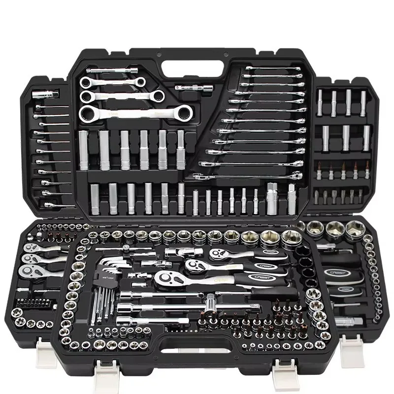 150 heavy-duty carbon steel household repair kits and portable hard boxes, including hammers, tape measures, and other  tools