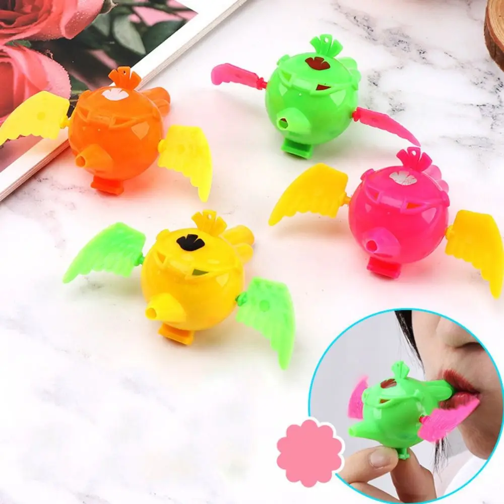 5PCS Kids Gift Flying Bird Whistle Educational Toy with Rotating Wings Noise Maker Toys Funny Birthday Party Cartoon Whistle