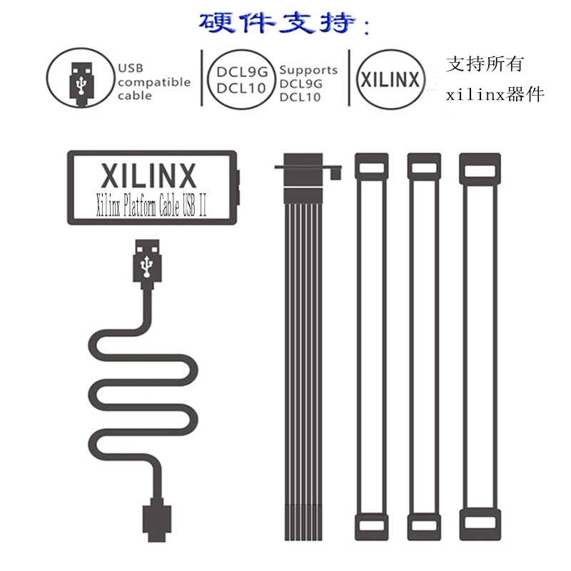 Mới Xilinx Người Tải USB FPGA CPLD Dlc9g Giả Lập Đốt Đốt
