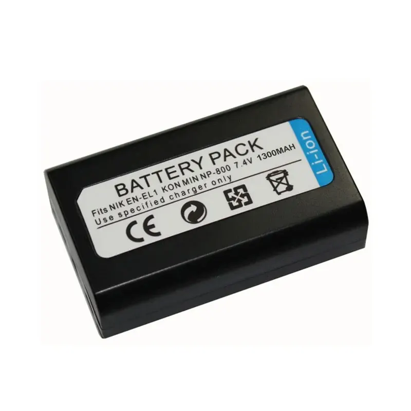 EN-EL1 NP-800 Battery 1300mAh Rechargeable Battery for Nikon CoolPix 4300 5400 8700 500 775 880 885 990 995 Camera Batteries