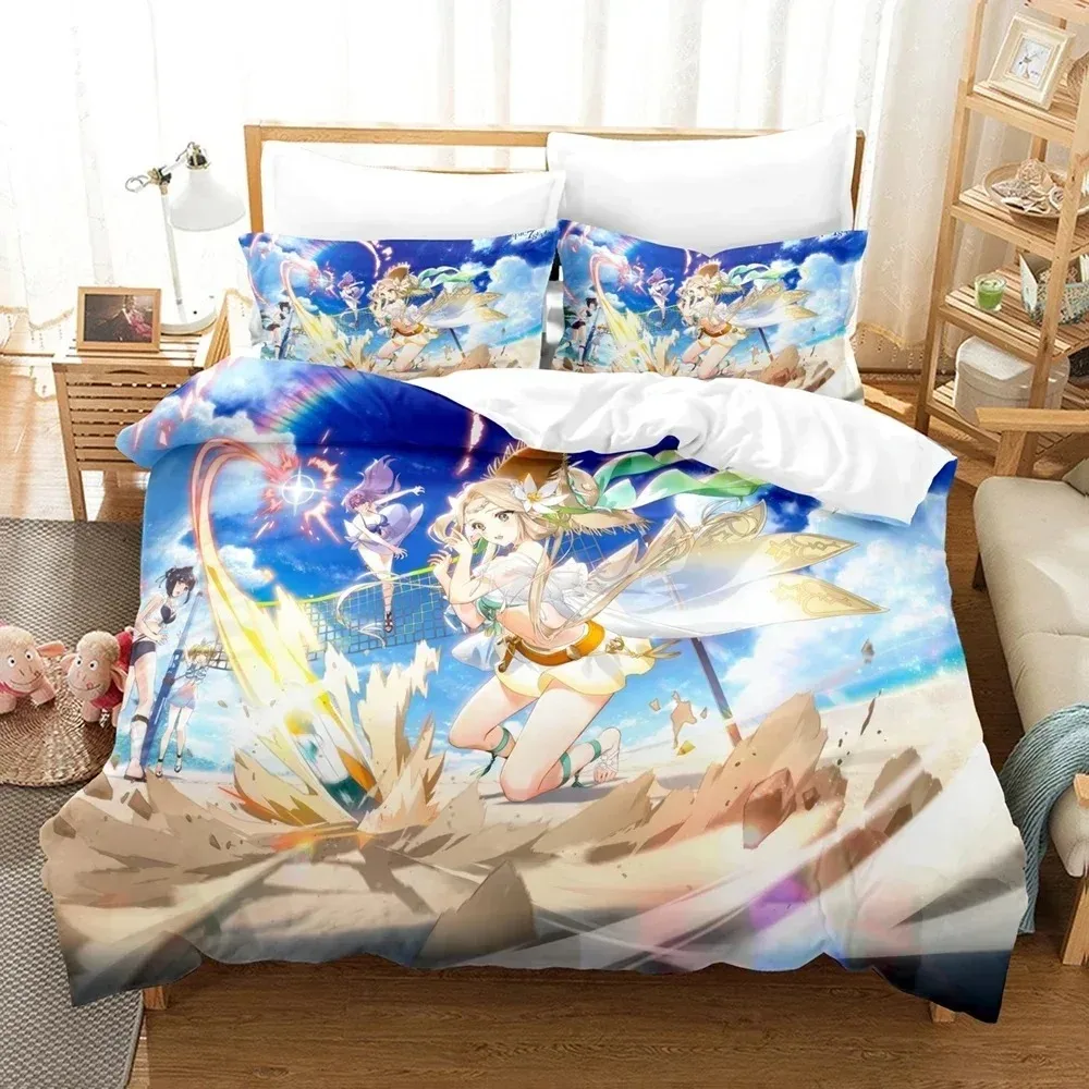 Fashion 3D Print Game Epic Seven Bedding Set Comforter Duvet Cover Sets Pillowcase Twin Full Queen King Bed Linens Home Textiles