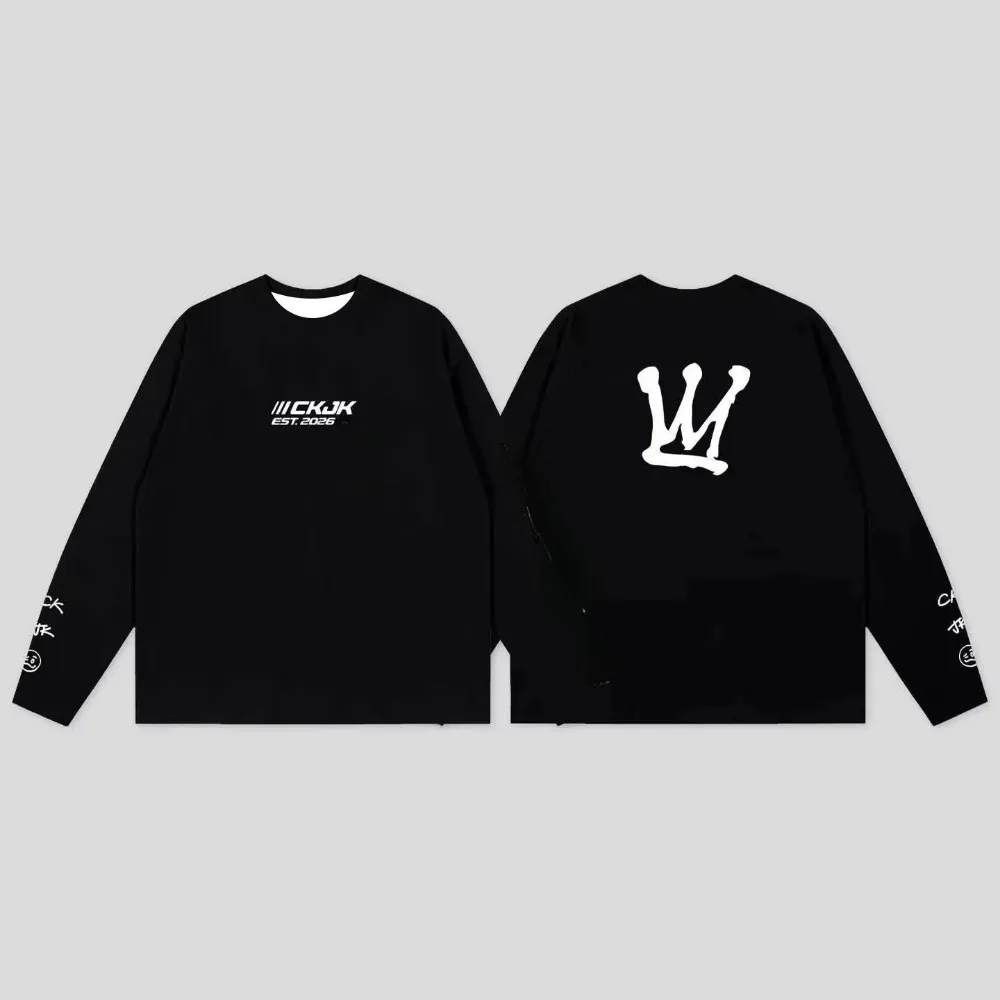 World Tour Unisex T-shirt Long Sleeved Outdoor Fan Casual Breathable Quick Drying T-shirt Street Wear for Both Men and Women