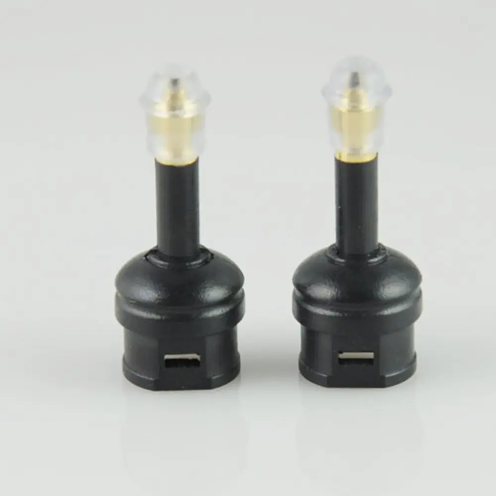 SPDIF Plastic Chic Mini 3Pcs Black Fiber Optic Gold Plated Jack Plug Toslink To 3.5mm Adapter Optical