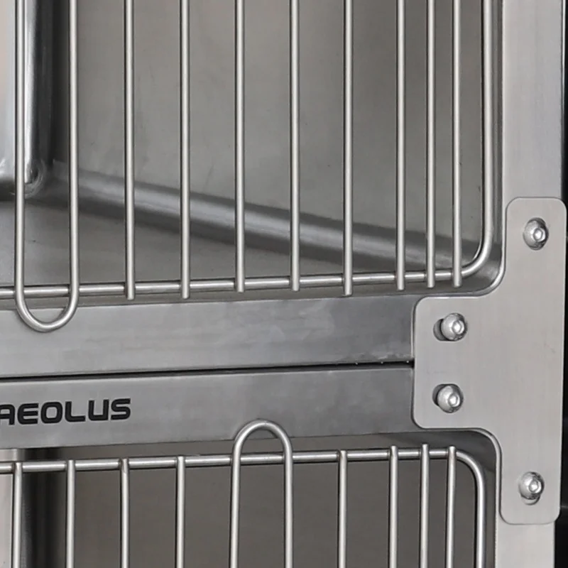 pet cages supplies Hot sale Stainless steel Large Space customizable pet cages supplies new style factory Veterinary Pet kennel