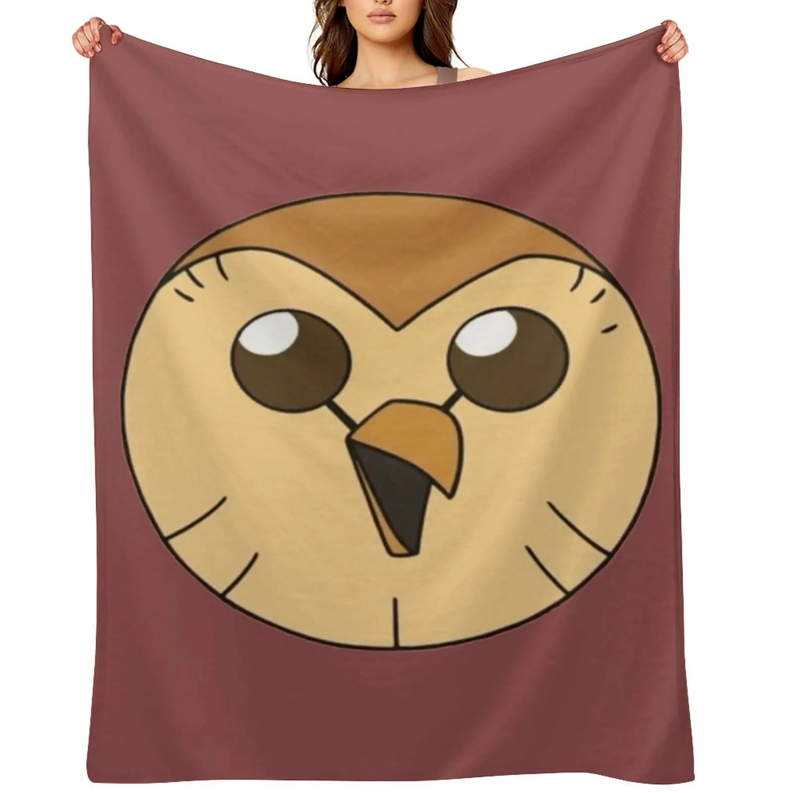 Hooty owl house Throw Blanket Hair christmas decoration Blankets For Sofas decorative Blankets
