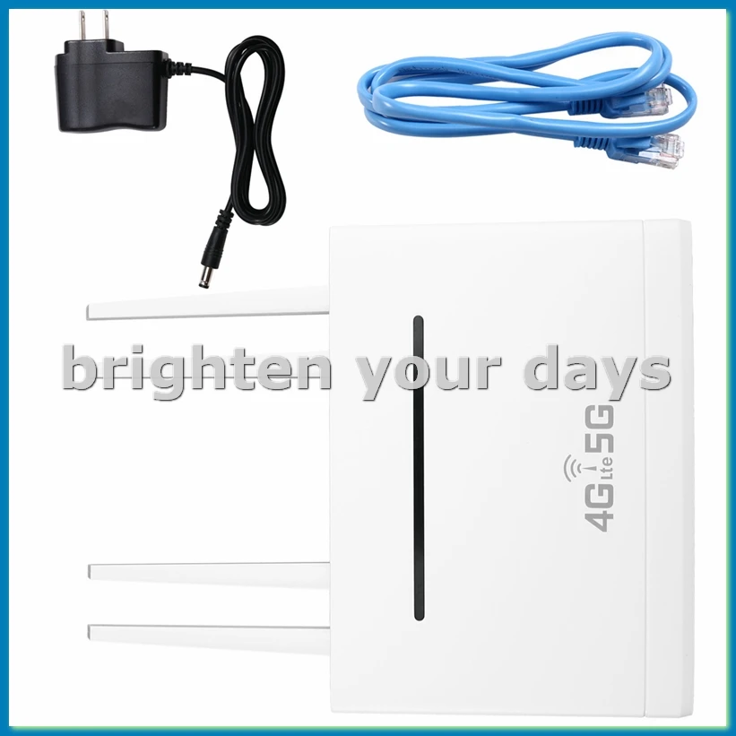 4G WIFI Router 300Mbps Wireless Home Router 4 External Antenna 4G SIM Card WiFi Router US Plug-VVNB