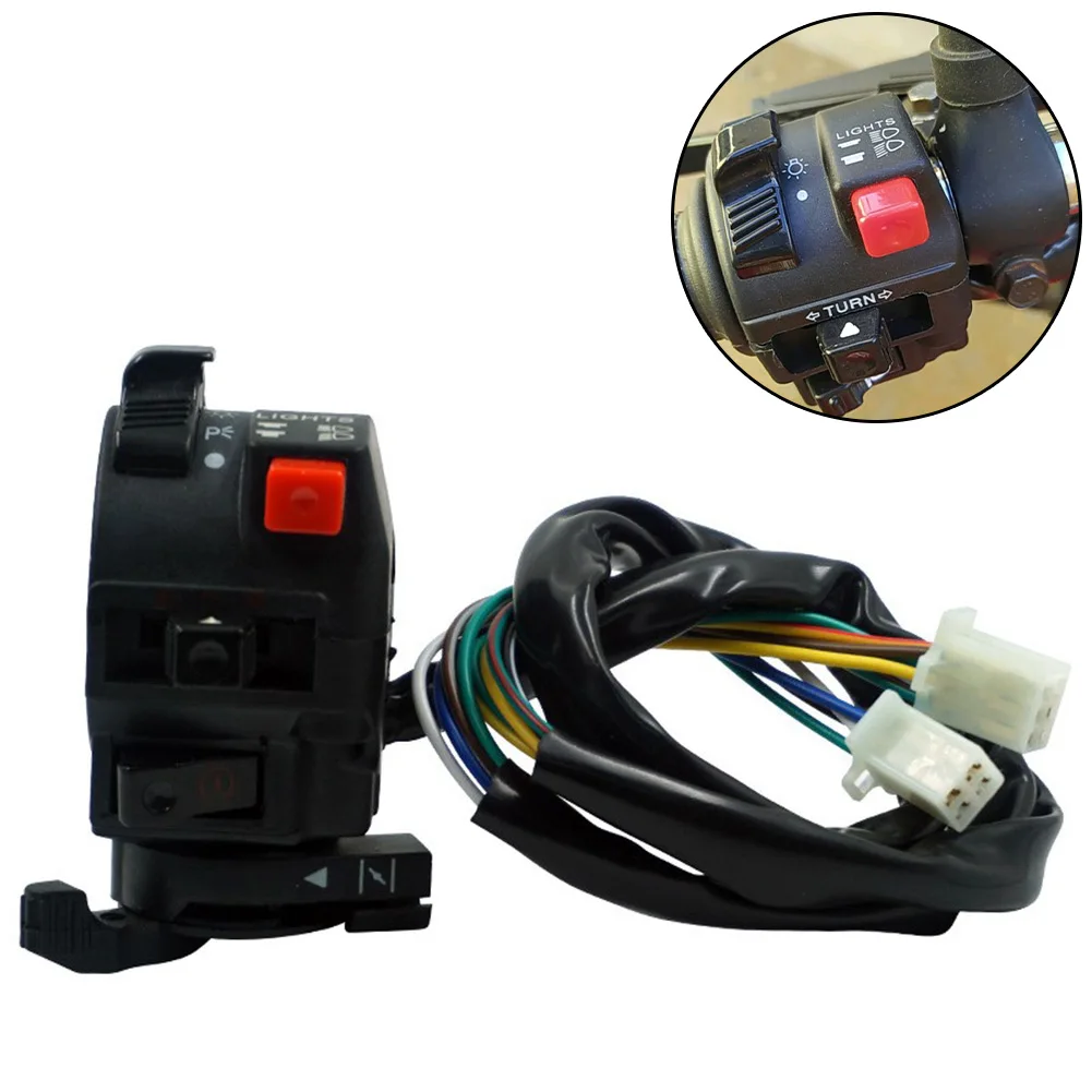 

12V Motorcycle Handlebar Lever Switch for Honda CG125 - Waterproof Turn Signal & Electric Start Button with Headlight Control