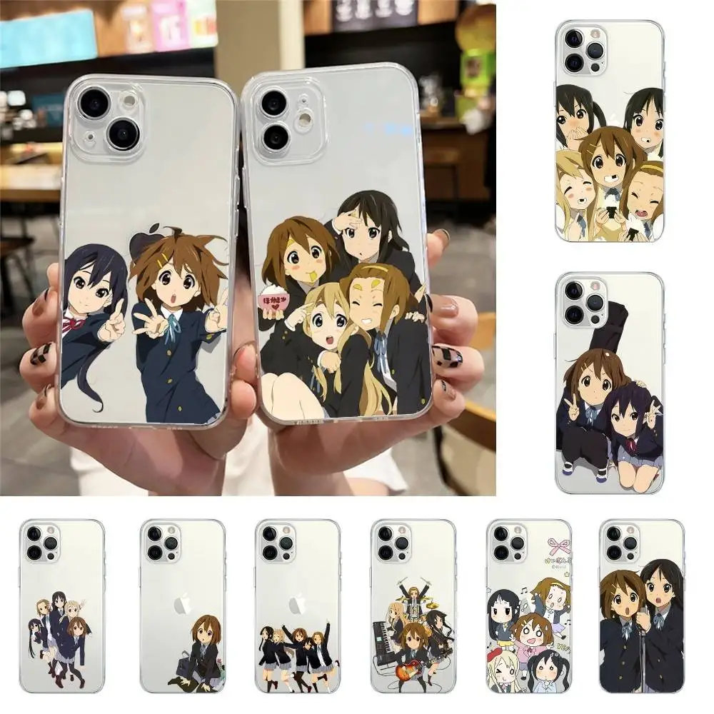 Amine K-ON Handyhülle für iPhone 17 16 15 11 13 14 Pro Max 7 8 Plus X Xr Xs Max Se2020 12mini Transparente Abdeckung
