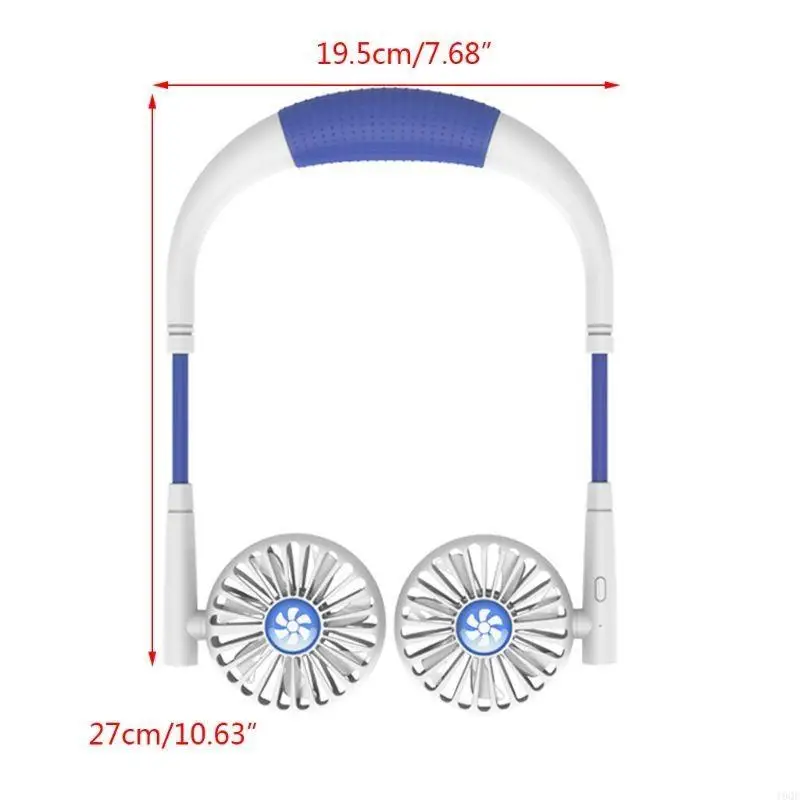 Herramientas enfriamiento 19QE 3 velocidades Mini Fan colgante Ventilador deporte banda para