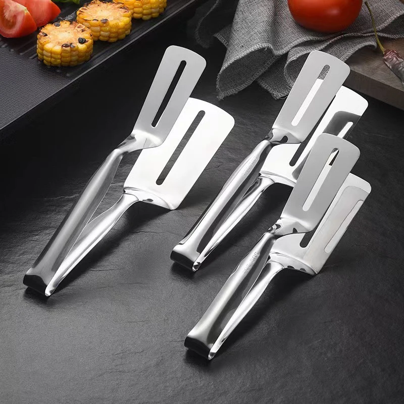 

304 Stainless Steel Steak Tong Non-Slip Grip Heat Resistant BBQ Clip for Barbecue Grilling Kitchen Food Serving Tong Bread Clip