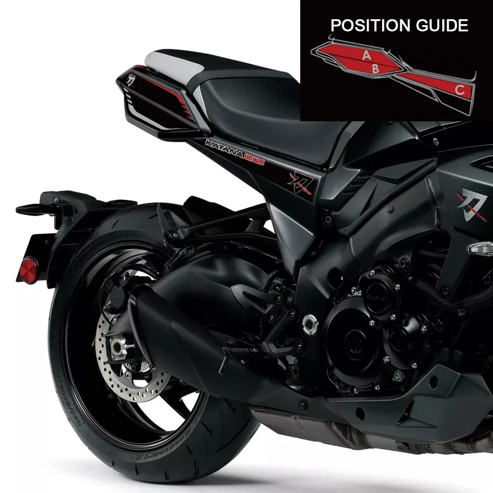 Voor Suzuki Katana 1000 GSX-S1000S 2018 2019 2020 2021 2022 2023 Motorfietsen Achter Kuip Beschermer Gelbescherming Sticker