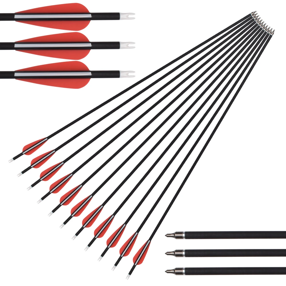 180PCS  Local wholesale in Canada  16 18 20 22 Inch Aluminum Crossbow Bolts Bio Archery with 4 Inch Vanes(Pack of 12)