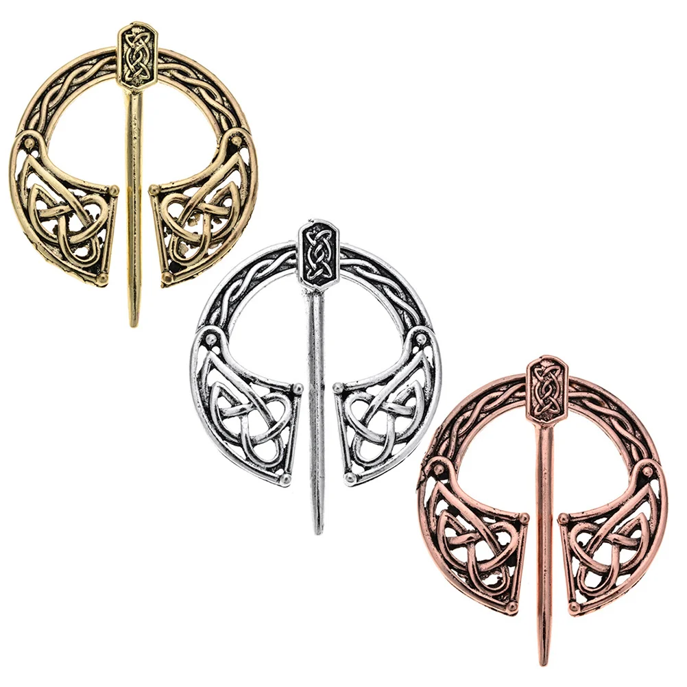 

3pcs Retro Brooch Vintage Alloy Breast Pin Unique Clothing Accessory Fashion Decor For Wedding Christmas Daily Wear Clothes
