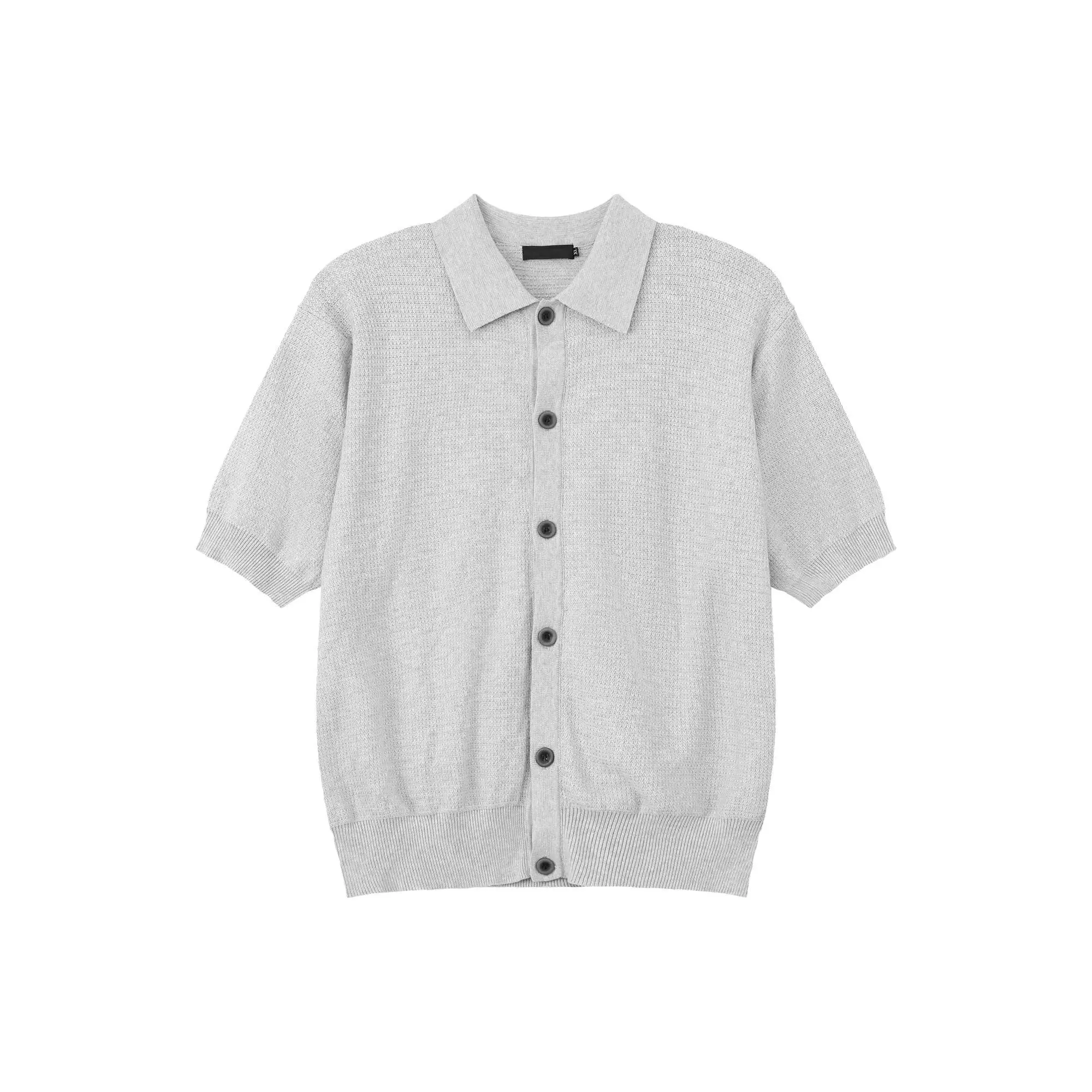 2026 Spring/summer New Commuter Breathable Knitted Polo Shirt Short-sleeved Men's Casual Slimming Fashion