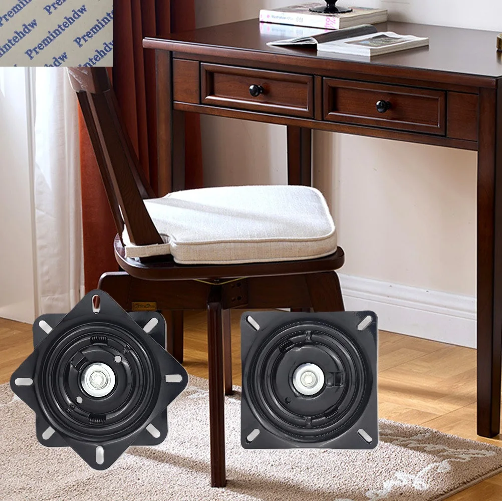 

1 шт. Поворотная пластина с шарикоподшипником и автоматическим возвратом для барных стульев, лодок, фургонов, сидений