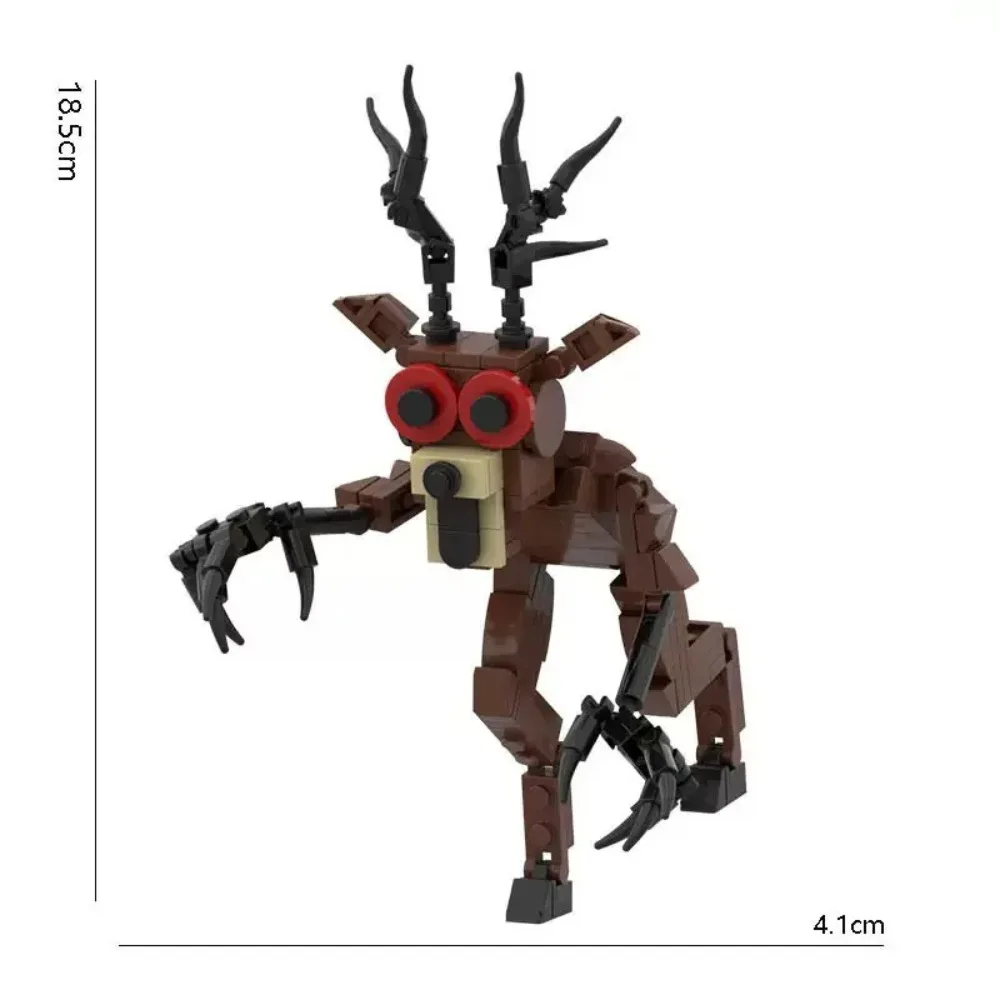 2026Horror 99 notti nella foresta Set di blocchi di cervo, mostro della foresta Blocchi di cervo Regali di compleanno Giocattoli di Natale per bambini 6-12 anni