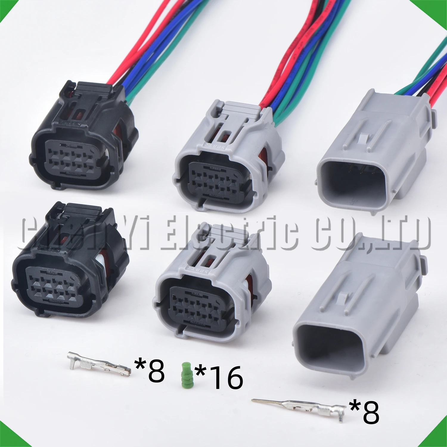 8 Pin Auto Connectors Reversing Radar Parking Sensor Wire harness Plug 90980-12520 90980-12519 6189-1240 6188-0779 For Toyota