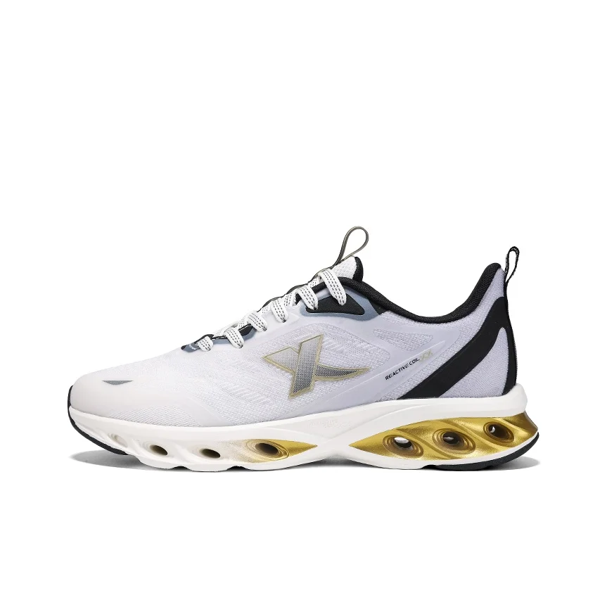 XTEP Cushioning Slip Resistant Abrasion Resistant Low top Casual Running Shoes Men's Sail White Dawn Gray 878219110086-10/