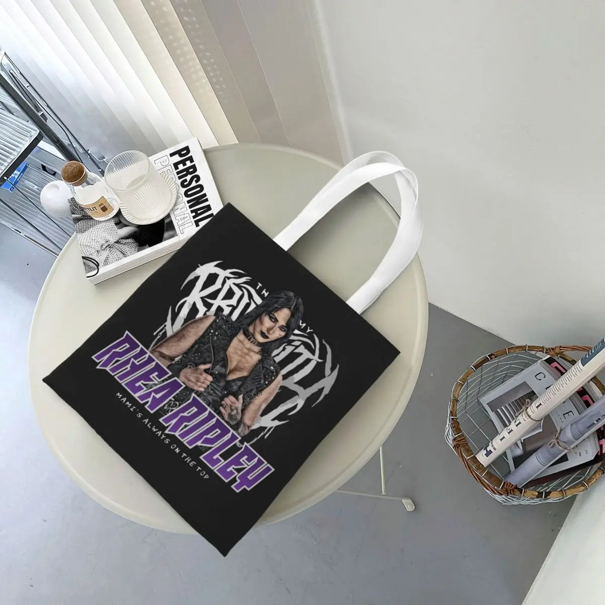 حقائب تسوق Rhea Ripley Mami's On Top قابلة للطي من القماش وحقيبة كتف للسيدات وحقيبة يد للسفر