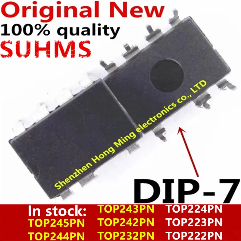 (10piece)100% New TOP245PN TOP244PN TOP243PN TOP242PN TOP232PN TOP224PN TOP223PN TOP222PN DIP-7 Chipset