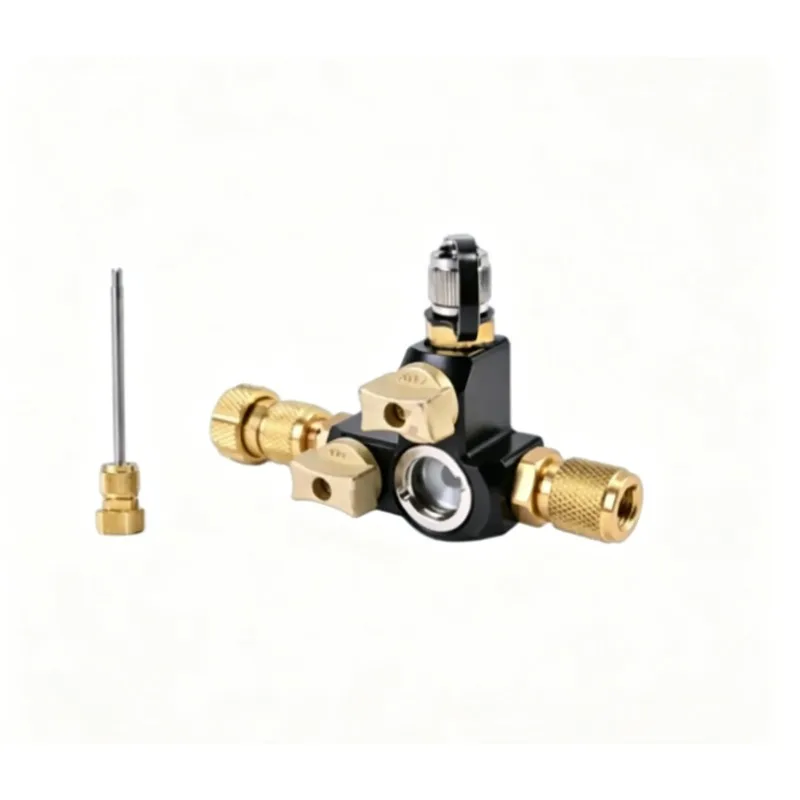 1/4 Inch Double Valve, Sight Mirror Valve Core, Air Conditioner Split Machine Refrigerant Valve Core