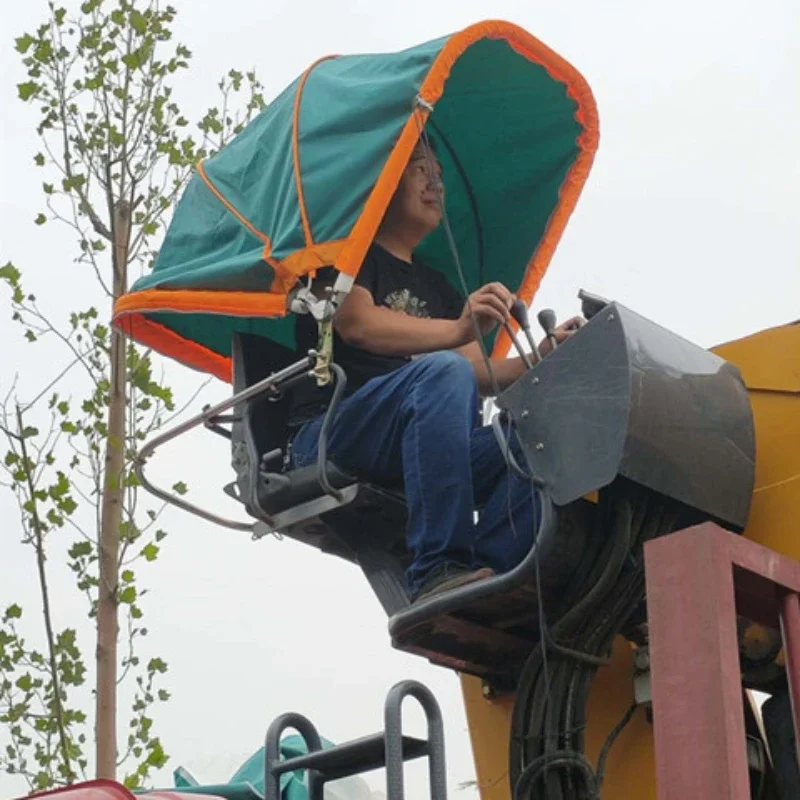 Folding car roof with crane for rain and sun protection, outdoor crane roof for outdoor operation with vehicle, Peng