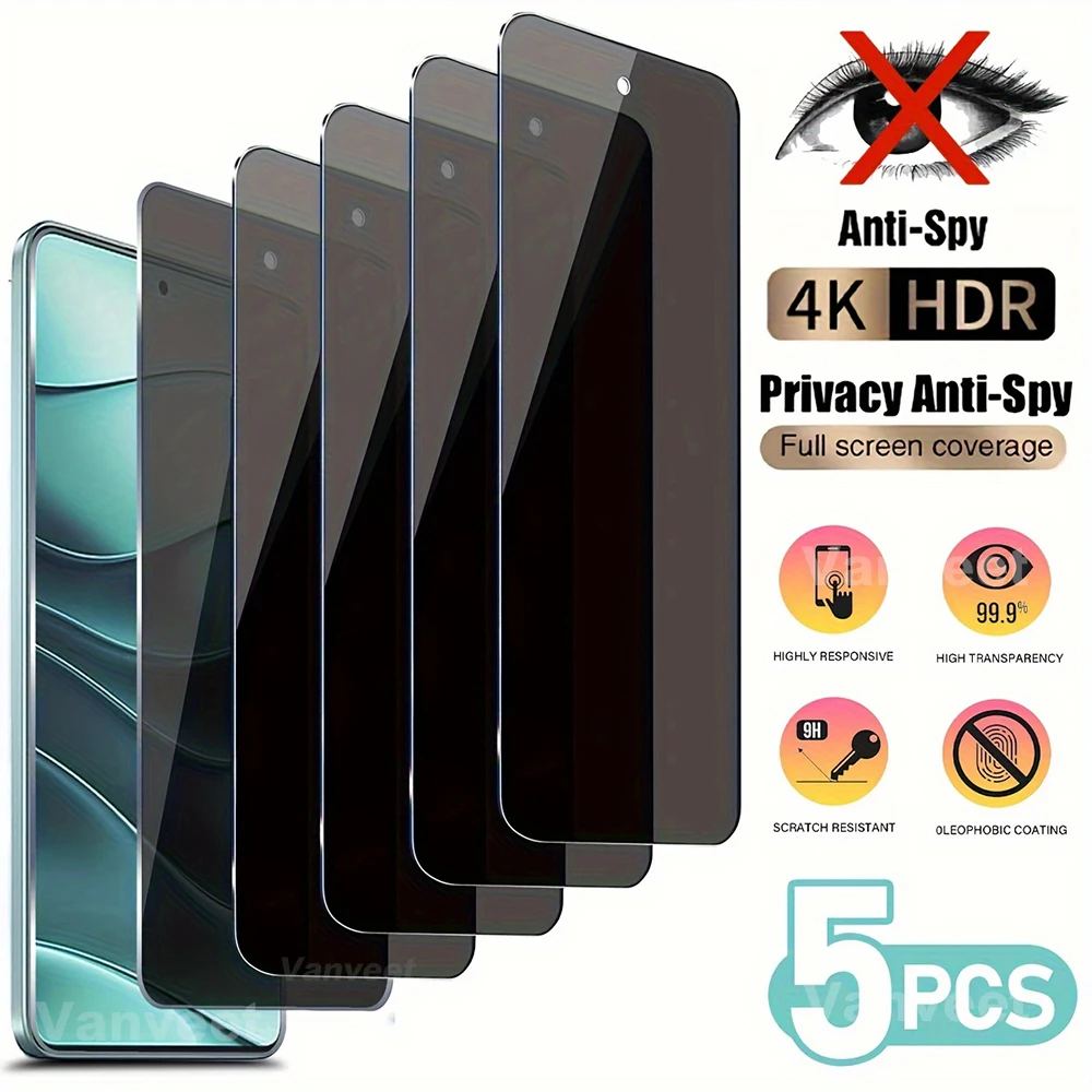 Privacy Screen Protector For OPPO A98 5G A97 A96 A95 A94 A93 A92 A9 2020 A79 A78 A77 A77S A74 A73 A72 Anti-Spy Tempered Glass