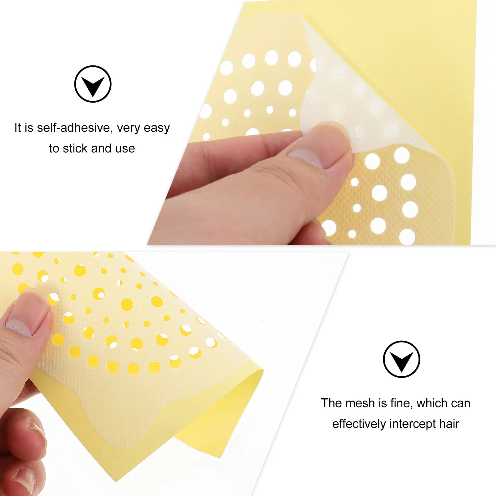 

50Pcs Floor Drain Sticker Hair Filter Anti-Blocking Disposable Sewer Cover Self-Adhesive Bathroom Drain Hole Filter