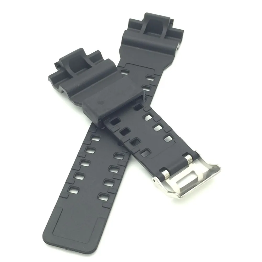 16mm Silicone Rubber Watch Band Strap For GA-110GB GA-100/700 GD120 Replace Waterproof Gloss Watchbands Accessories