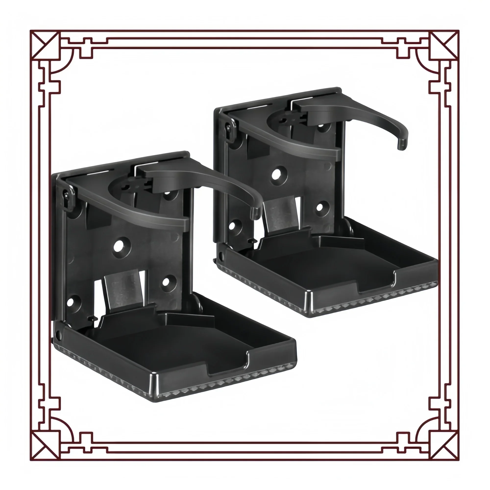 حامل أكواب سيارة قابل للتعديل مكون من قطعتين - يناسب أكواب وزجاجات 60-100 مم لشاحنة RV Van Boat Camper