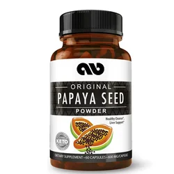 Papaya Seed Capsules 60 Capsules - Gut and Digestive Health Support - Body Cleansing Supplement