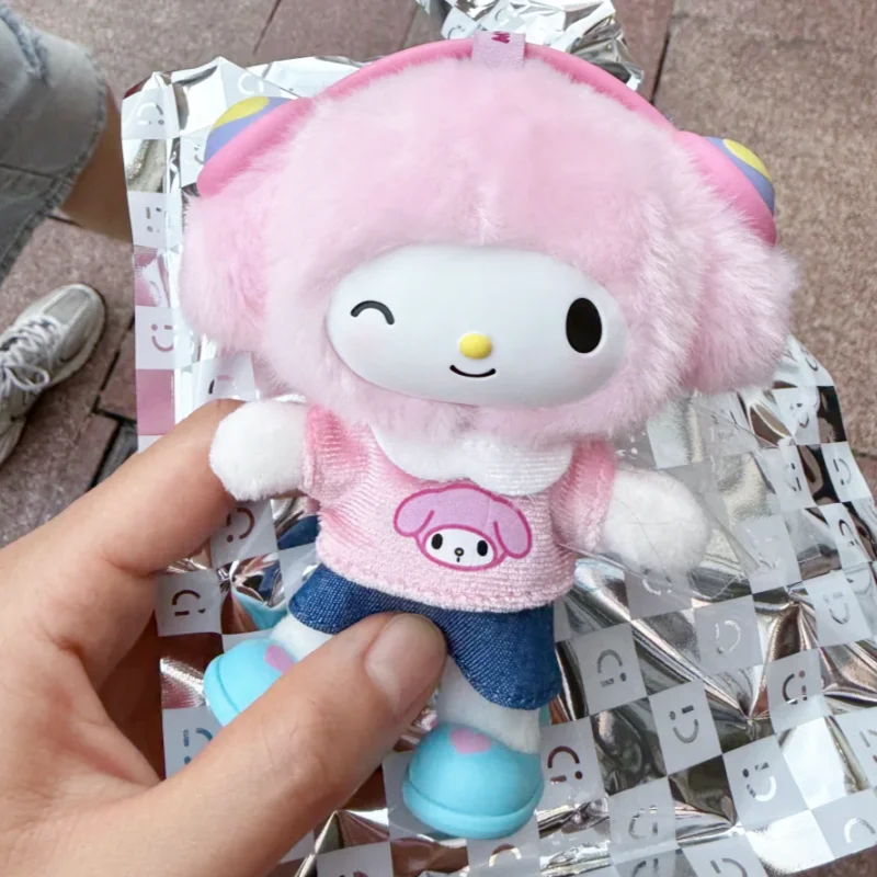 Genuine In Stock Sanrio Hello Kitty Family Sweet & Cool Series Vinyl Plush Pendant Blind Box Bag Kuromi Doll Ornament Girl Gifts view 6