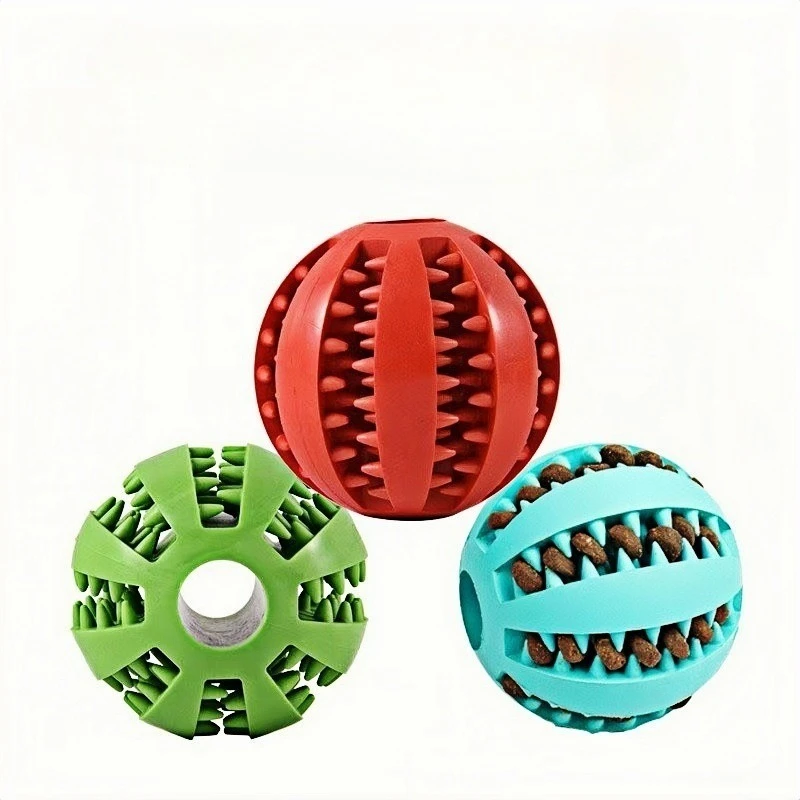 

Interactive Treat Dispensing Dog Cat Toy Durable Chew Ball for Teeth Cleaning Boredom Relief Puzzle Slow Feeder Pet Toys