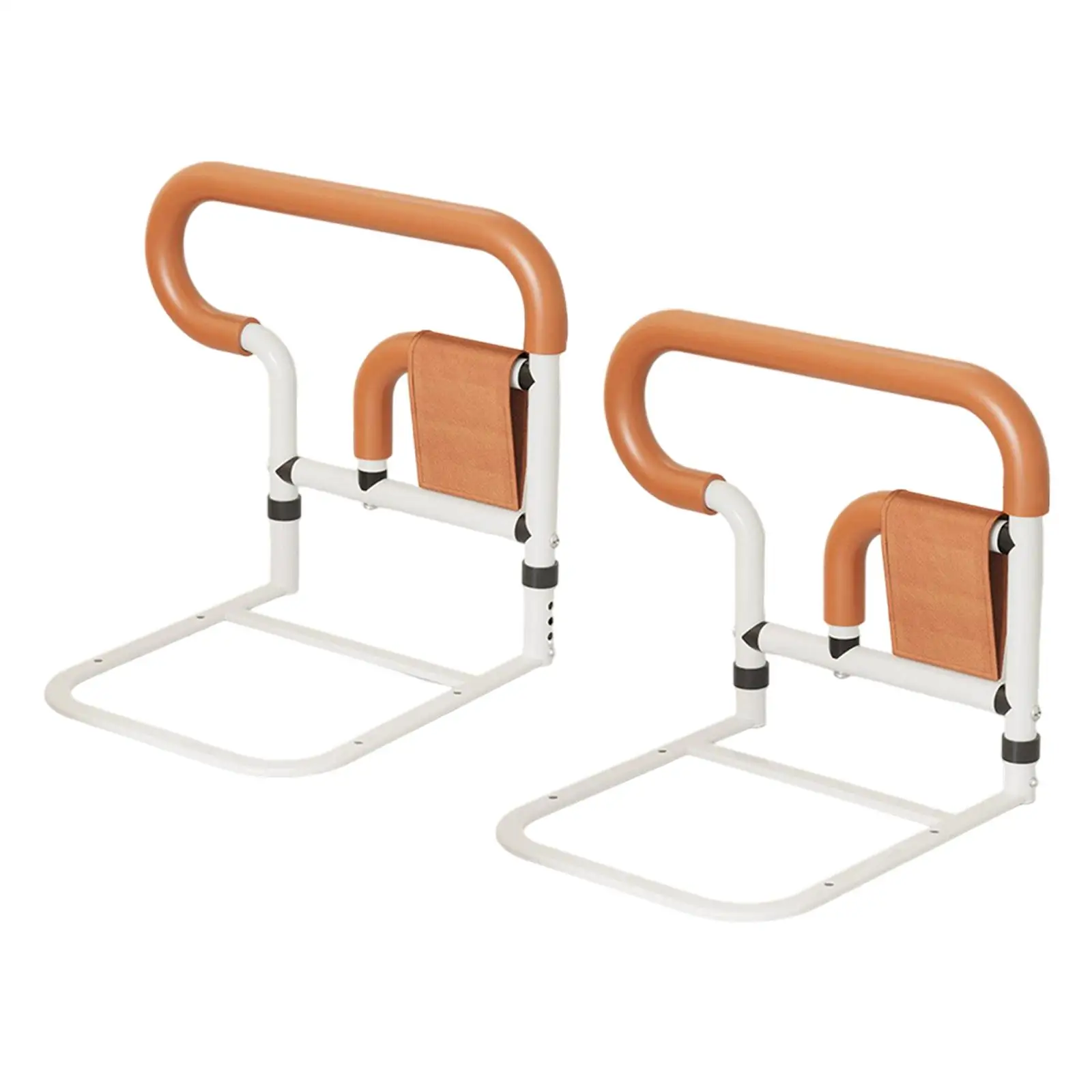 Bed Rail Carbon Steel Bedside Handrail Portable Bed Assist Support for Elderly Adults Universal Mobility Aid