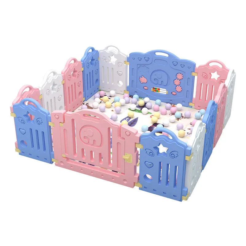 Valla de seguridad para bebés y niños pequeños, tapete para gatear, casa de juegos para niños, corralito de juguete para interiores, patio de