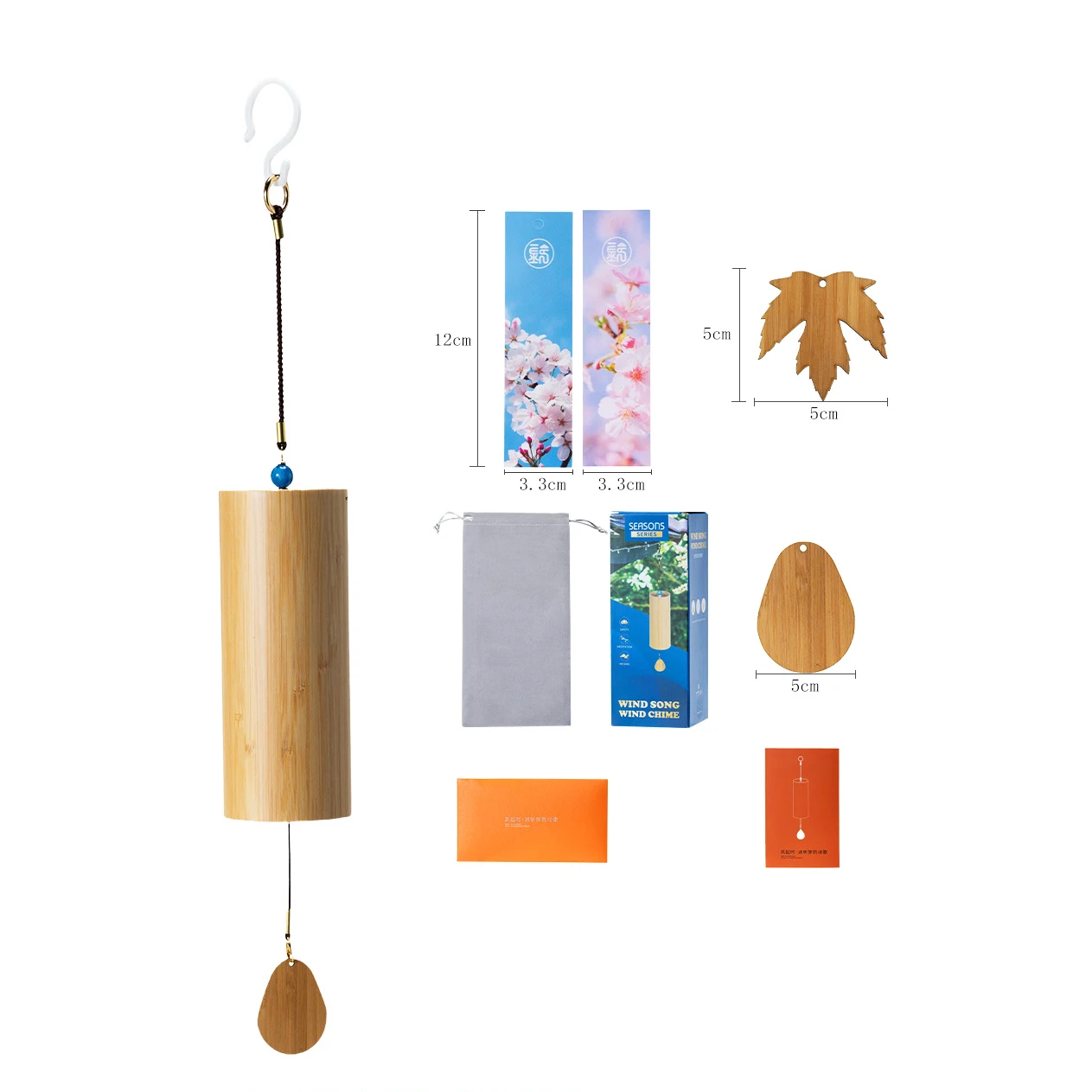 

Японский бамбуковый колокольчик, колокольчики, ремесло, открытый сад, патио, 8 стержней, заметки, дзен, аккорд для медитации C F D G