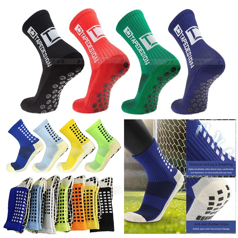 

2023 Men New Anti-slip Football Socks Women Non-slip Soccer Sport Socks Basketball Tennis Grip Cycling Riding Socks