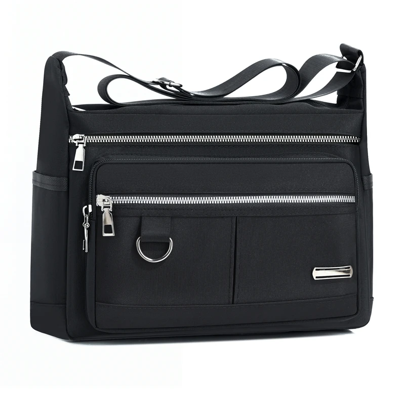 

Мужская сумка-мессенджер - регулируемый ремень - сумка через плечо, просторное основное отделение - Портативная сумка на каждый день для работы, путешествий и поездок на работу.
