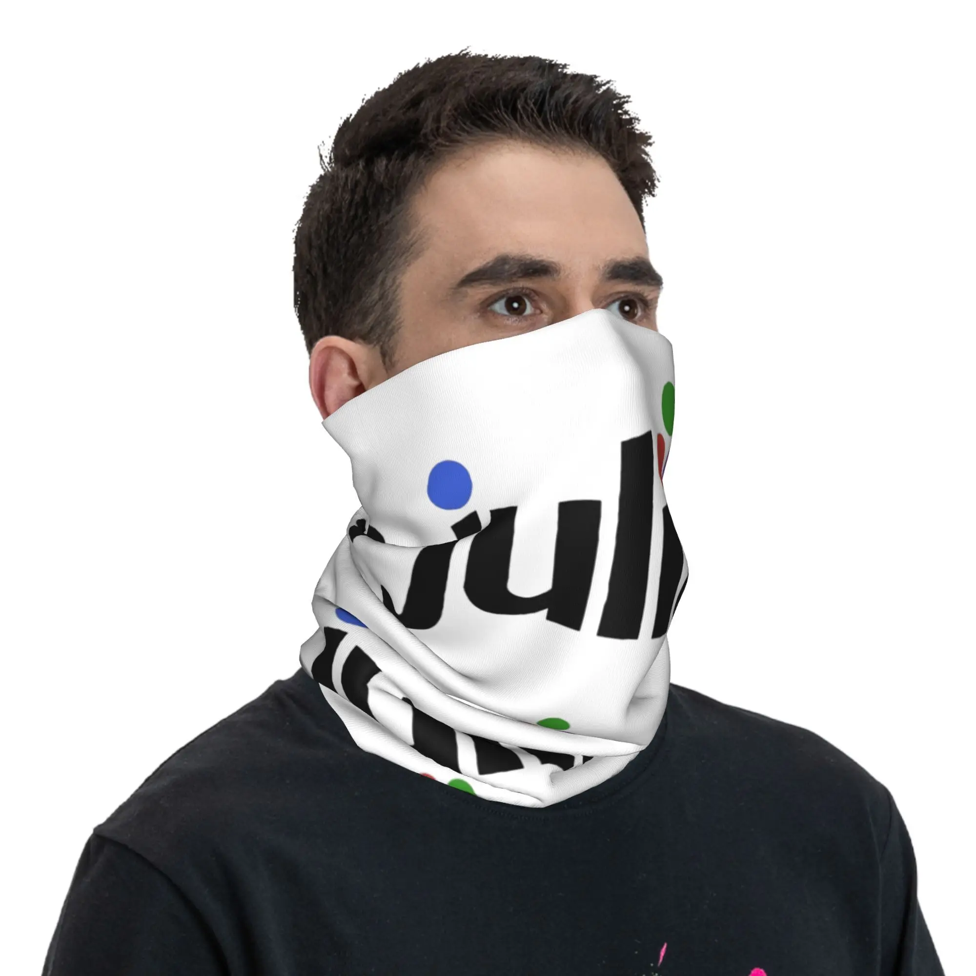 Julia Hex Logo Bandana Neck Cover Printed Wrap Mask Scarf Warm Cycling Scarf Riding For Men Women Adult Washable