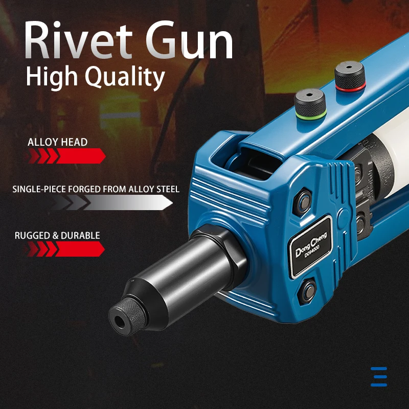 Профессиональный заклепочный пистолет с двойной ручкой, ручной высокочастотный трудосберегающий инструмент для затяжки и заклепок листового металла и труб