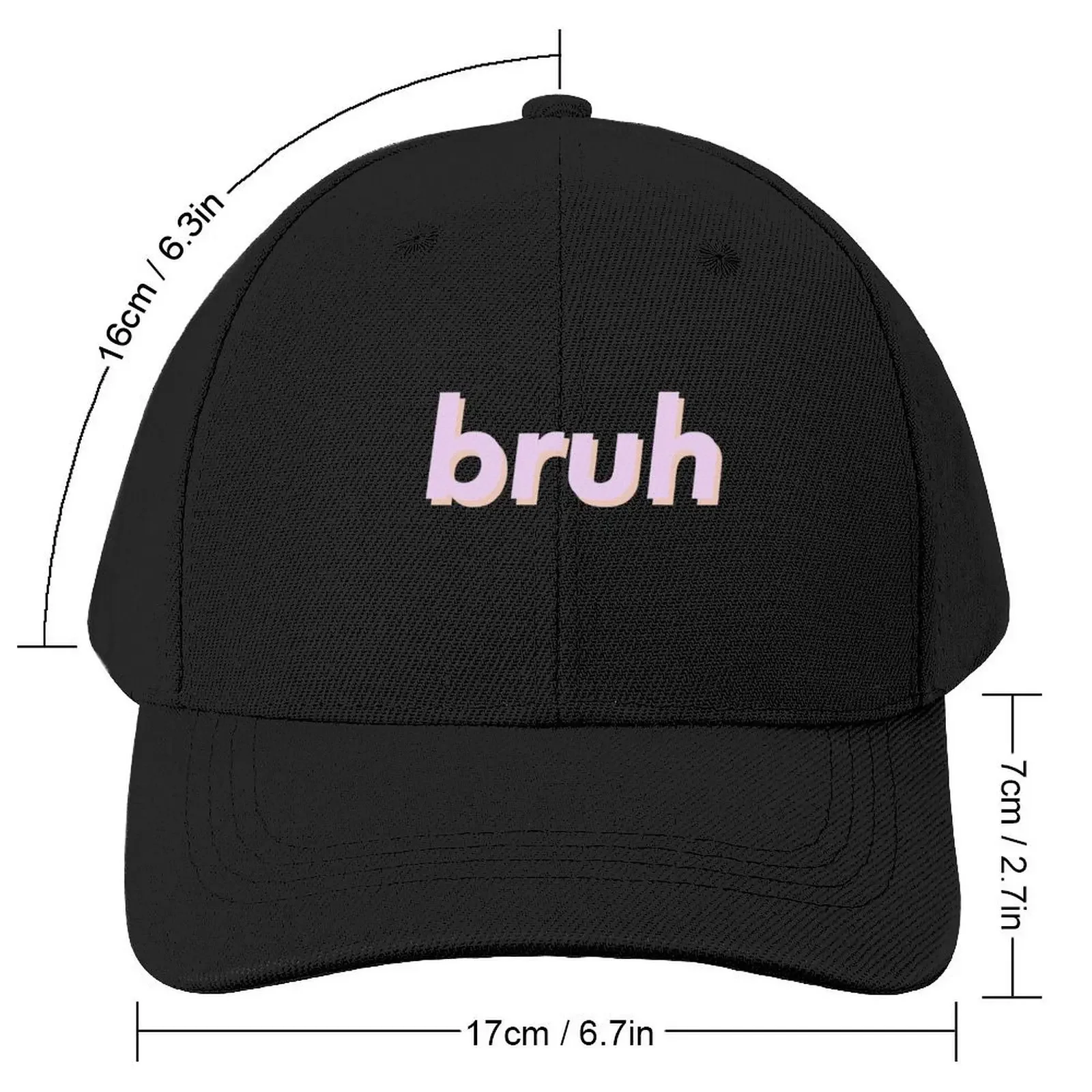 Bruh Baseball Cap western Hat custom Hat derby hat Boy Child Women's